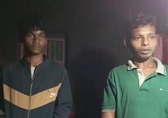 Bamutia police outpost detained two thieves Bamutia police outpost detained two thieves